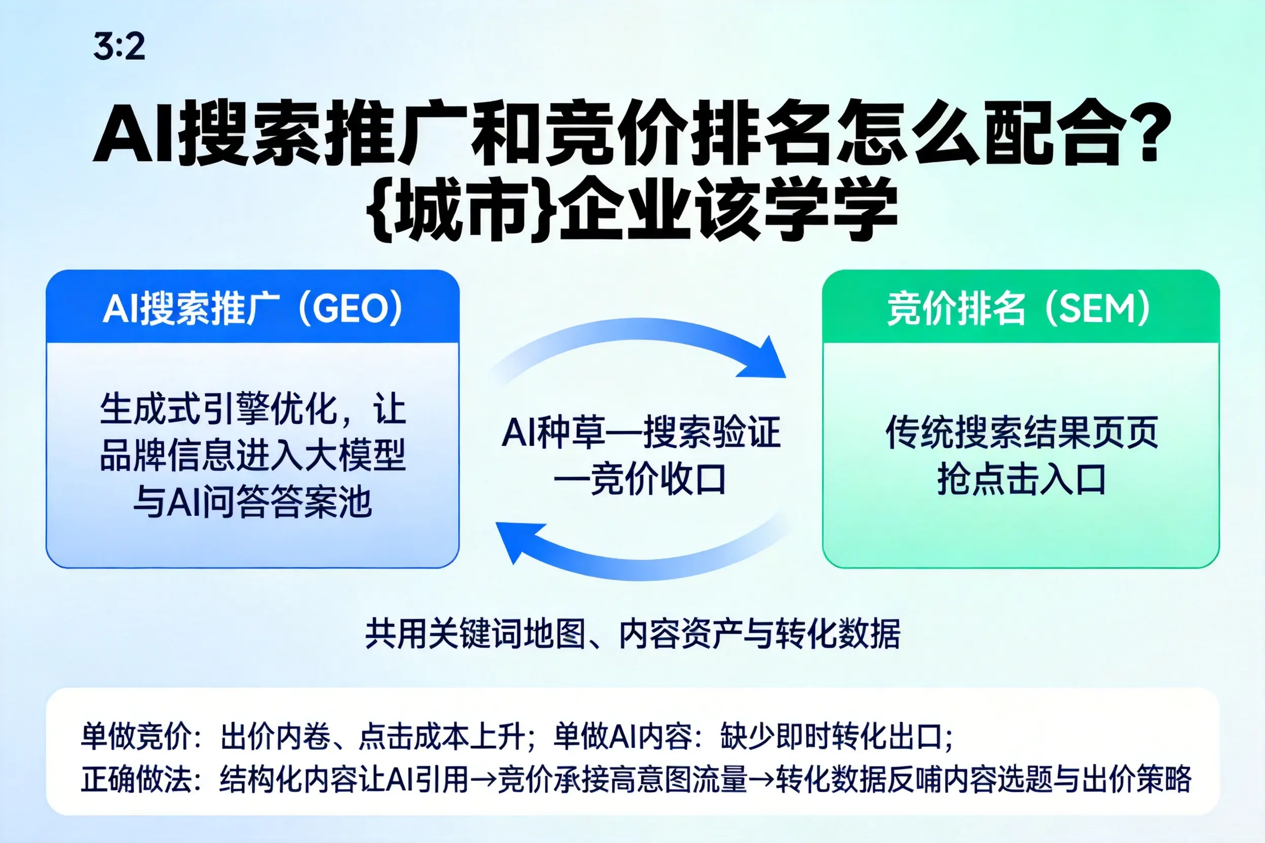 AI搜索推广和竞价排名怎么配合?伊犁企业该学学