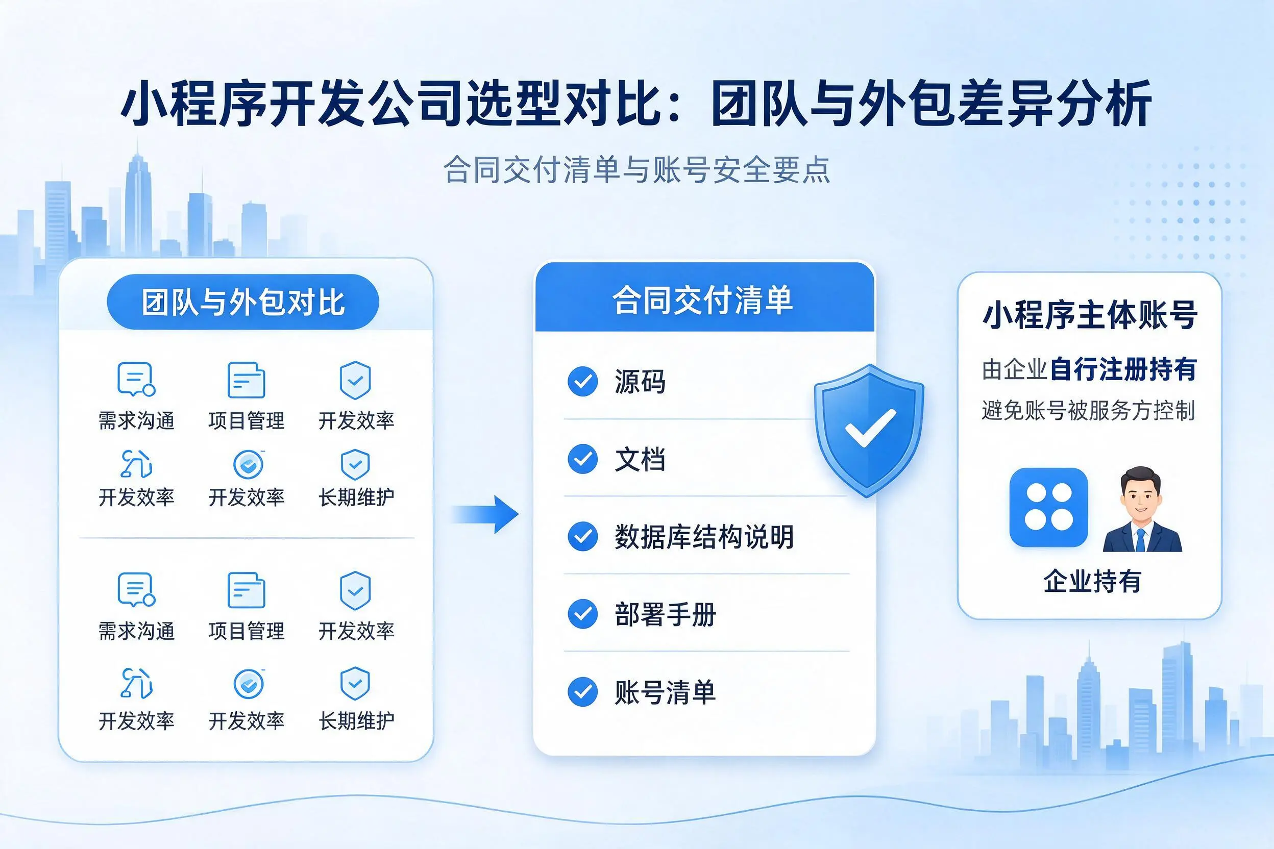 伊犁小程序开发公司选型对比:团队与外包差异分析