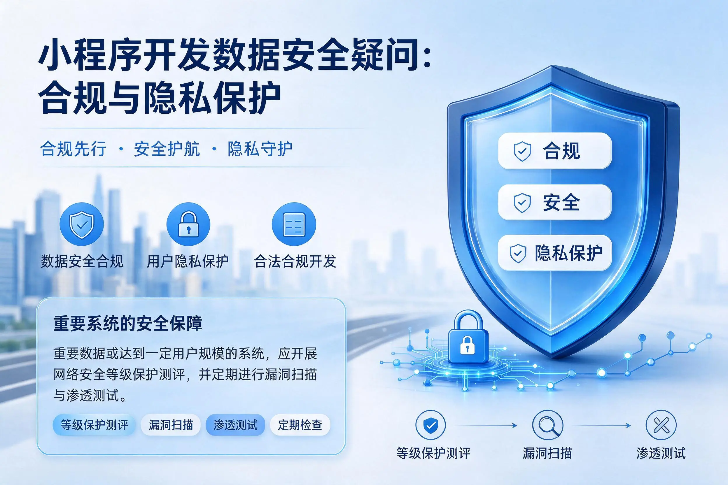 伊犁小程序开发数据安全疑问:合规与隐私保护