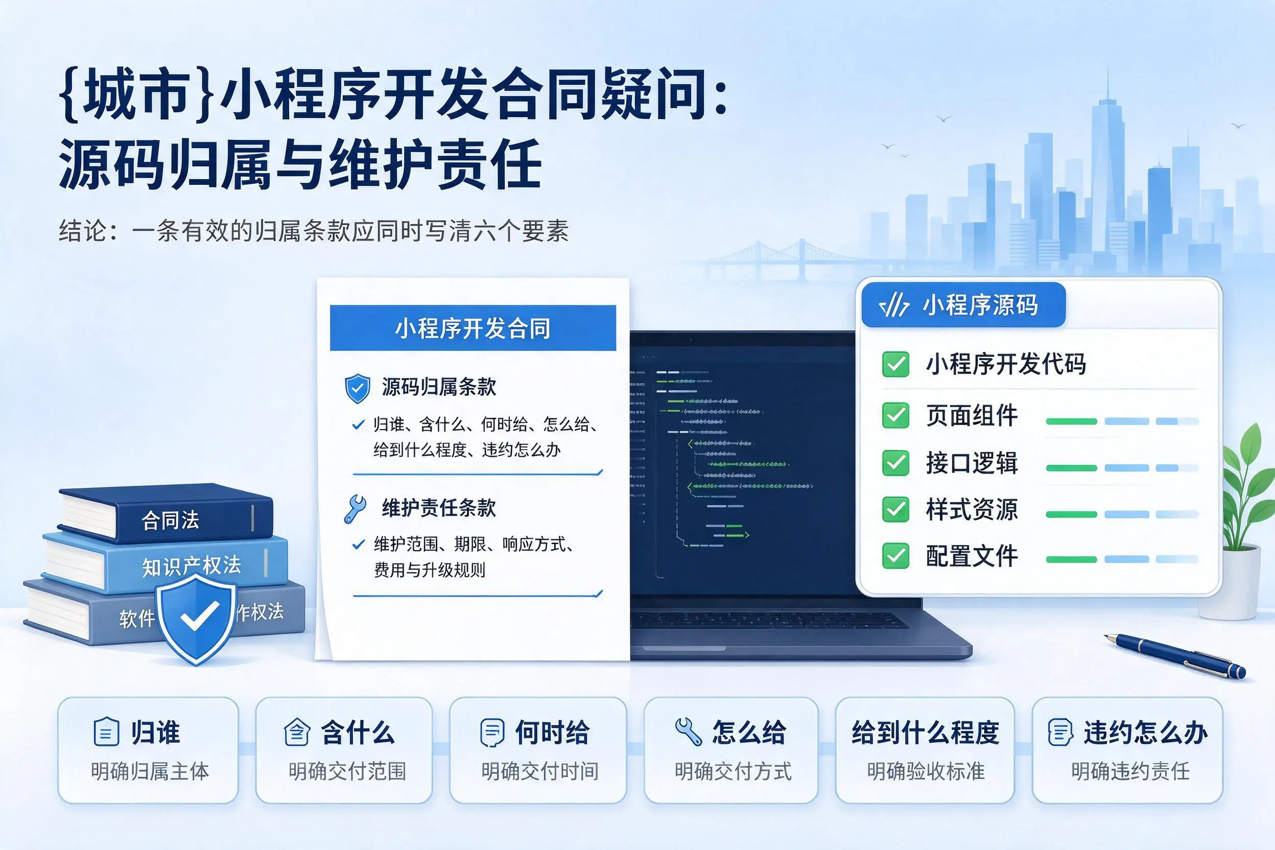 伊犁小程序开发合同疑问:源码归属与维护责任