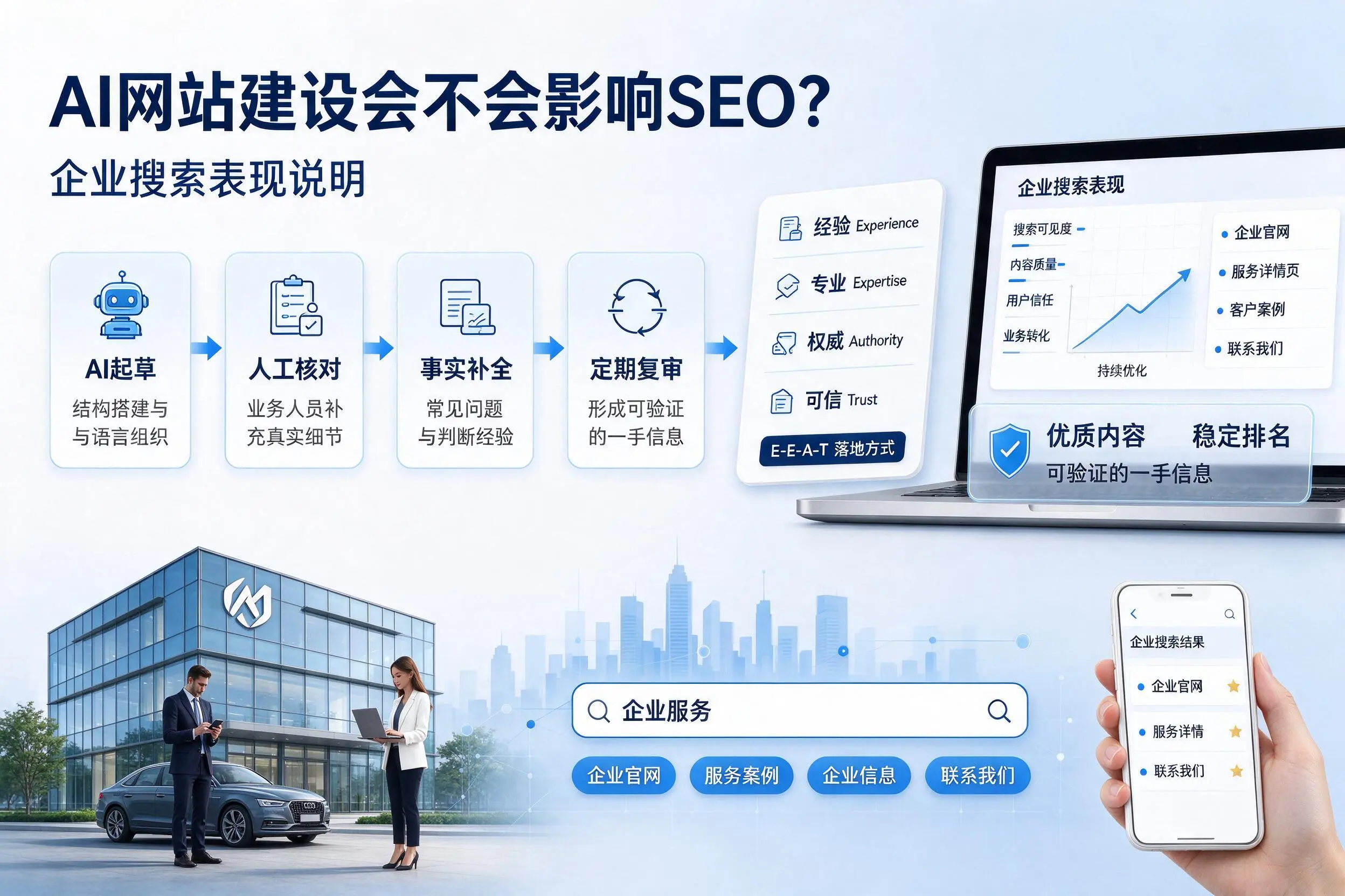 AI网站建设会不会影响SEO？伊犁企业搜索表现说明