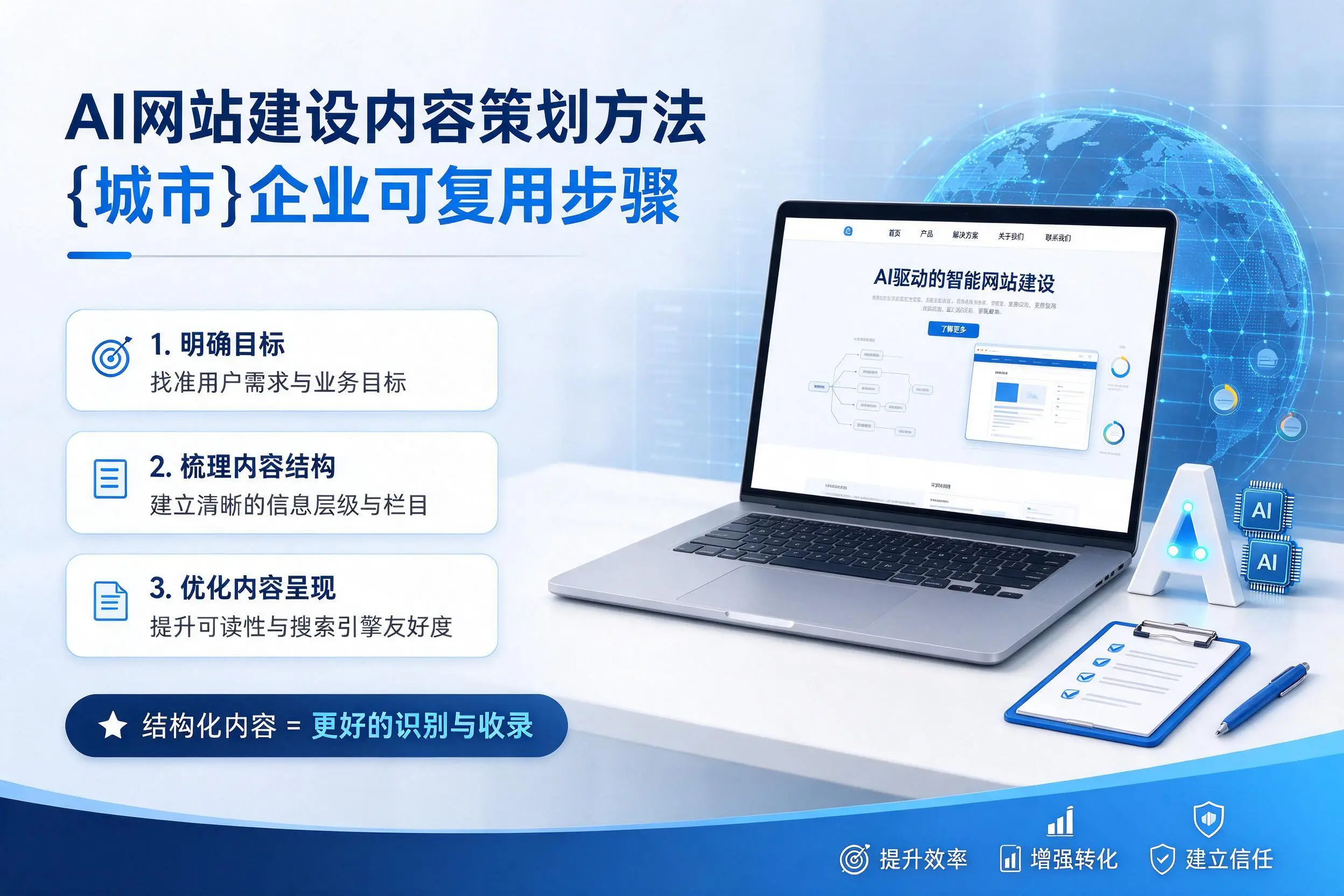 AI网站建设内容策划方法，伊犁企业可复用步骤