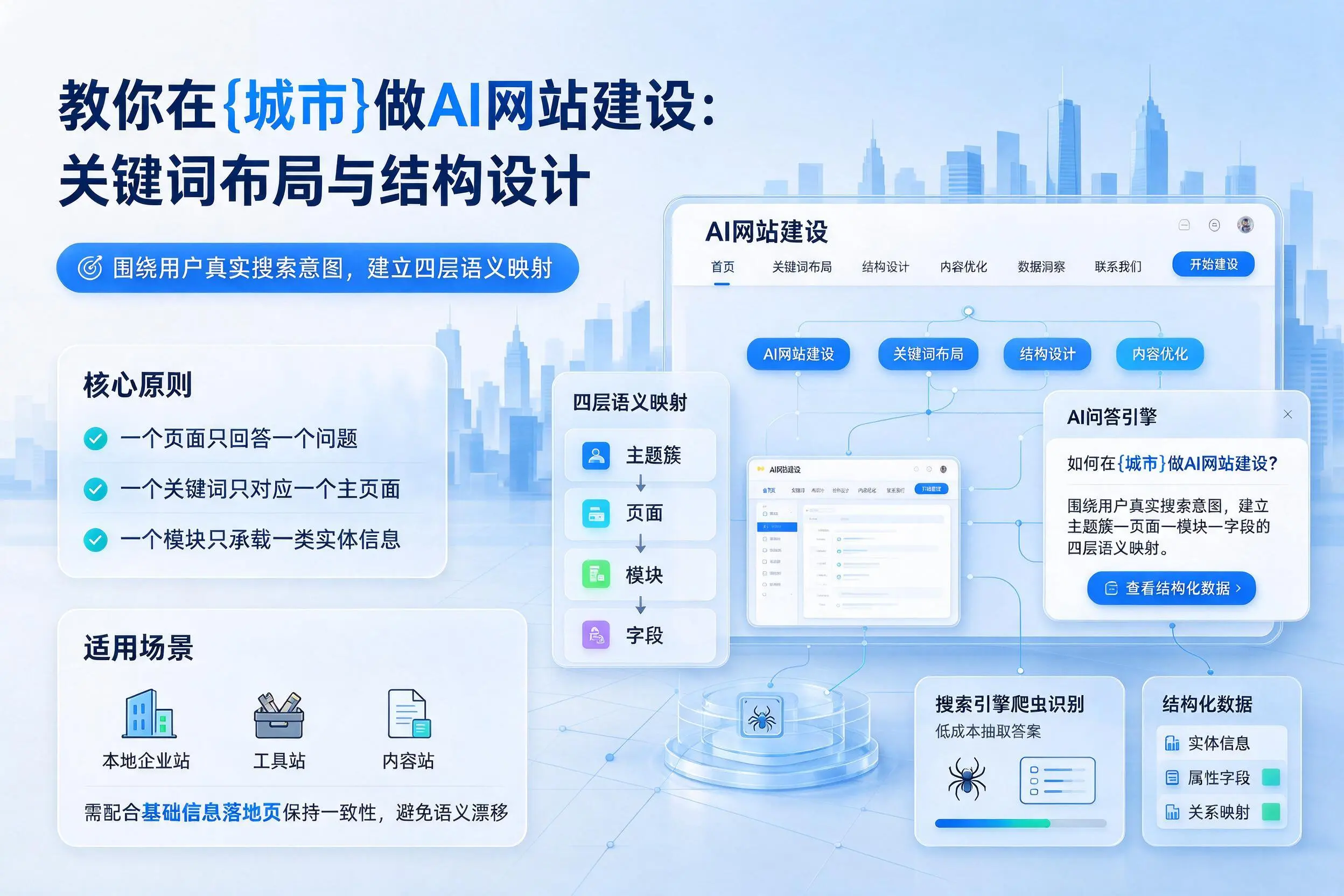 教你在伊犁做AI网站建设:关键词布局与结构设计