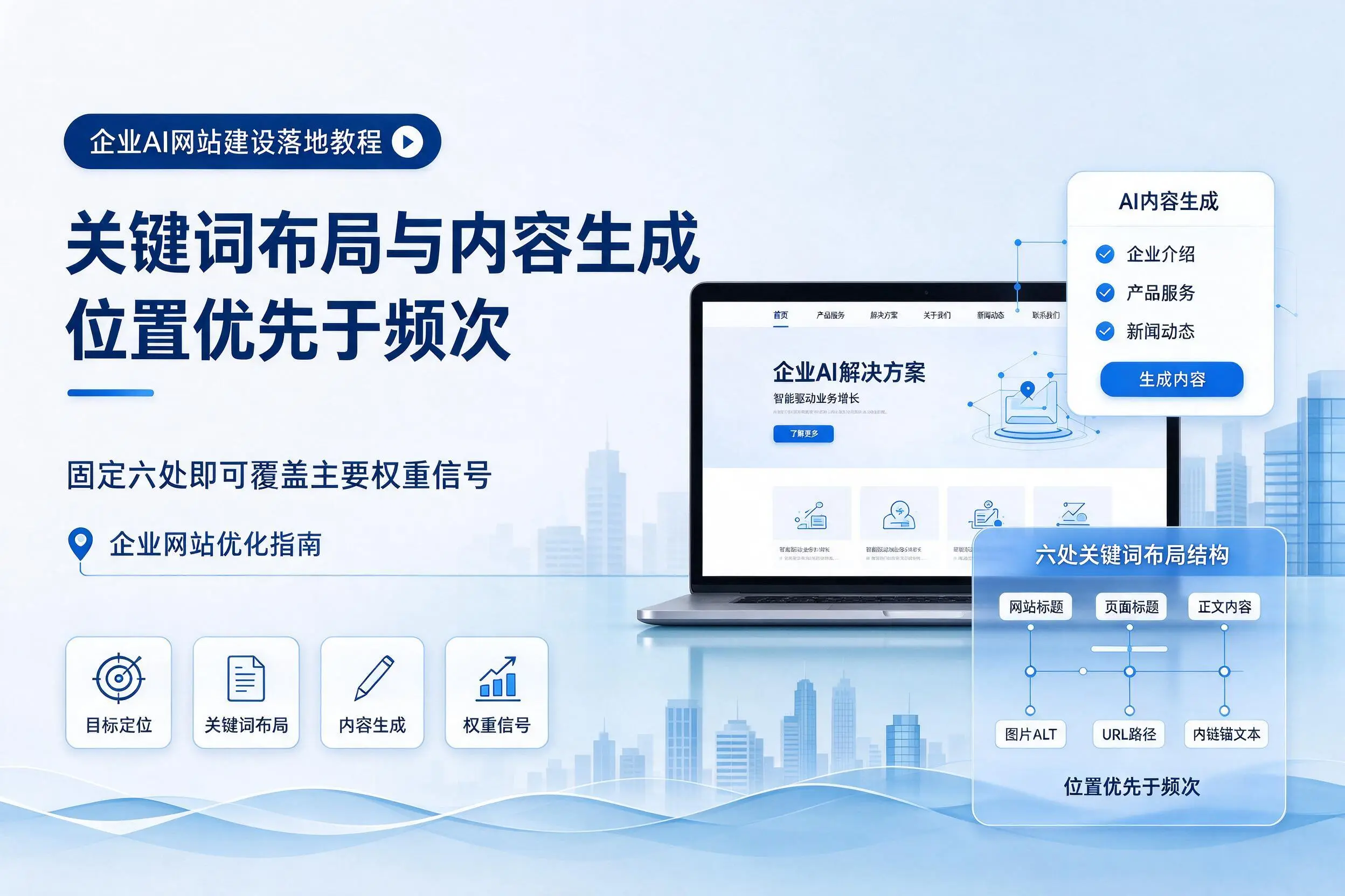 伊犁企业AI网站建设落地教程：关键词布局与内容生成